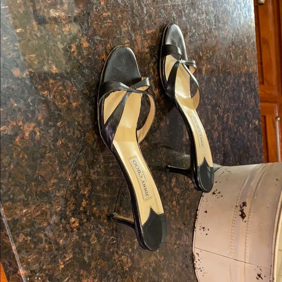 Jimmy Choo kitten heel mule sandals in black 39 - Picture 4 of 8